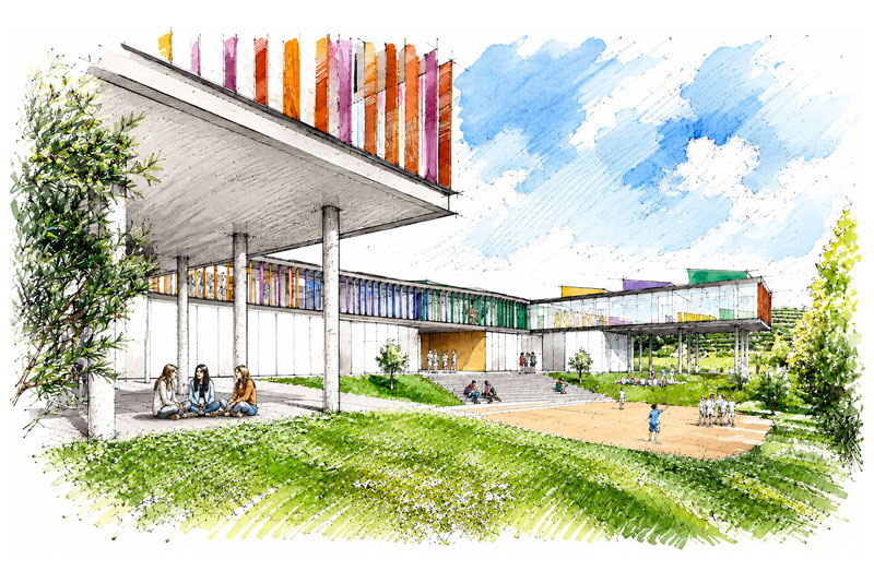 Municipality school, Tuning Arch, Davide Ruzzon